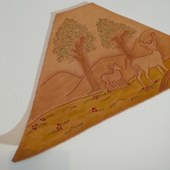 Tooled Leather Wall Art Decor - Picture 3 of 11